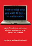 How to write what you want to say in Mathematics